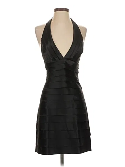 Pre-owned Bcbgmaxazria Cocktail Dress In Black