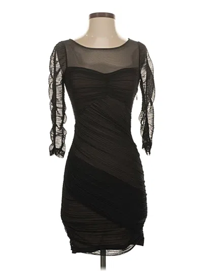 Pre-owned Bcbgmaxazria Cocktail Dress In Black