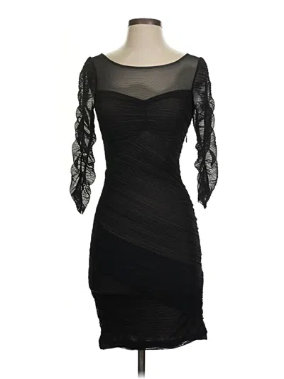 Pre-owned Bcbgmaxazria Cocktail Dress In Black
