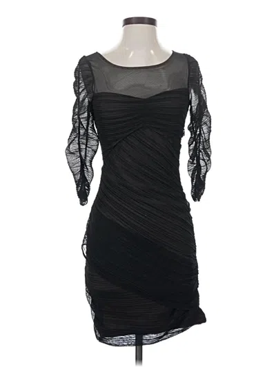 Pre-owned Bcbgmaxazria Cocktail Dress In Black