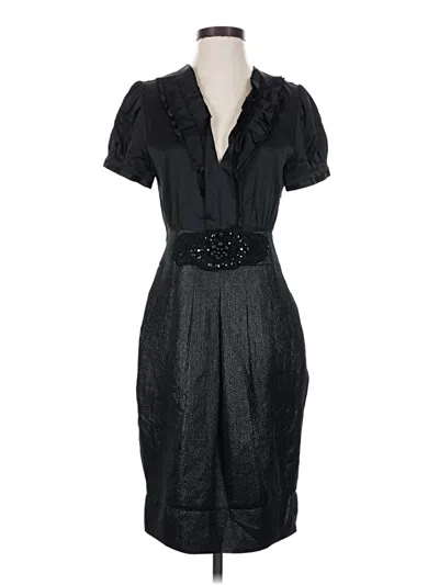Pre-owned Bcbgmaxazria Cocktail Dress In Black