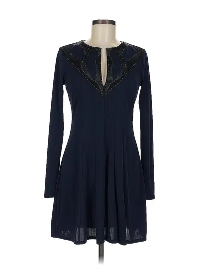 Pre-owned Bcbgmaxazria Cocktail Dress In Blue