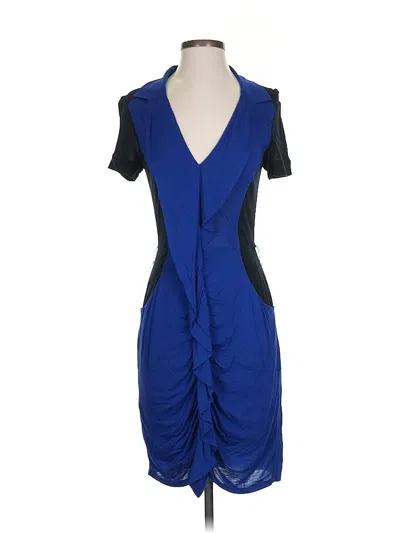 Pre-owned Bcbgmaxazria Cocktail Dress In Blue