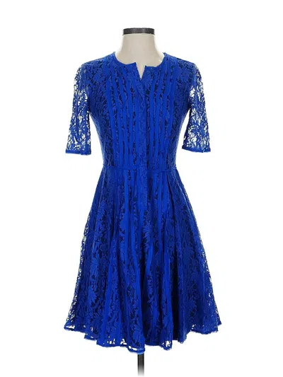 Pre-owned Bcbgmaxazria Cocktail Dress In Blue