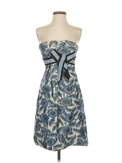 Pre-owned Bcbgmaxazria Cocktail Dress In Blue