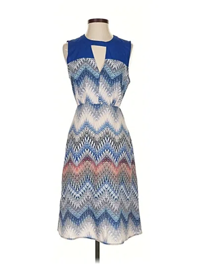 Pre-owned Bcbgmaxazria Cocktail Dress In Blue