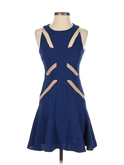 Pre-owned Bcbgmaxazria Cocktail Dress In Blue
