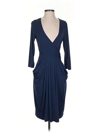 Pre-owned Bcbgmaxazria Cocktail Dress In Blue