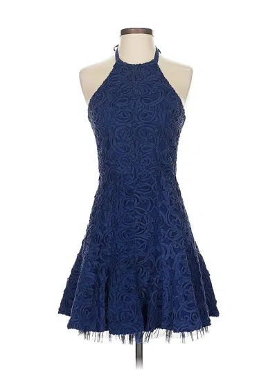 Pre-owned Bcbgmaxazria Cocktail Dress In Blue