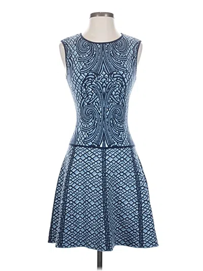 Pre-owned Bcbgmaxazria Cocktail Dress In Blue