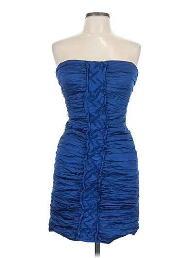 Pre-owned Bcbgmaxazria Cocktail Dress In Blue