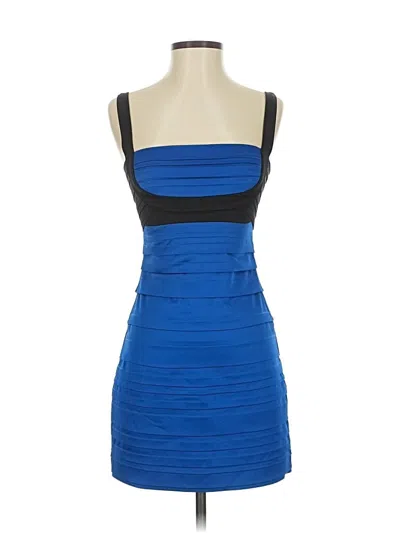 Pre-owned Bcbgmaxazria Cocktail Dress In Blue