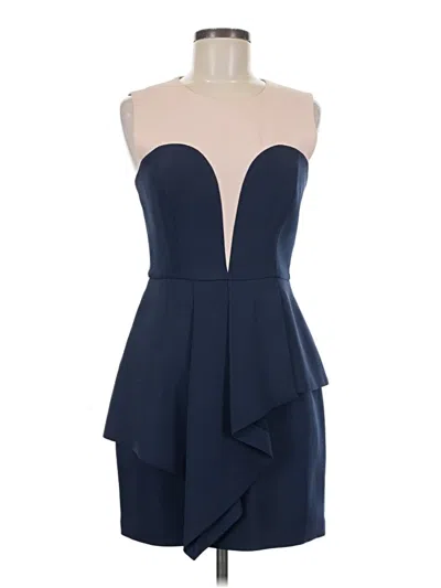 Pre-owned Bcbgmaxazria Cocktail Dress In Blue