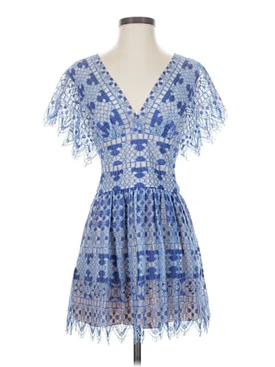 Pre-owned Bcbgmaxazria Cocktail Dress In Blue