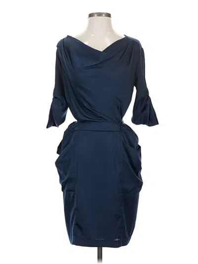 Pre-owned Bcbgmaxazria Cocktail Dress In Blue