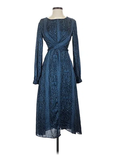 Pre-owned Bcbgmaxazria Cocktail Dress In Blue
