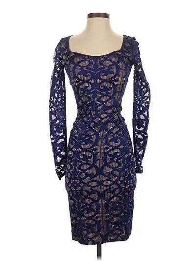 Pre-owned Bcbgmaxazria Cocktail Dress In Blue