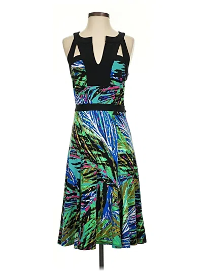 Pre-owned Bcbgmaxazria Cocktail Dress In Blue