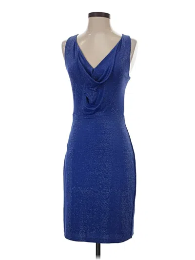 Pre-owned Bcbgmaxazria Cocktail Dress In Blue