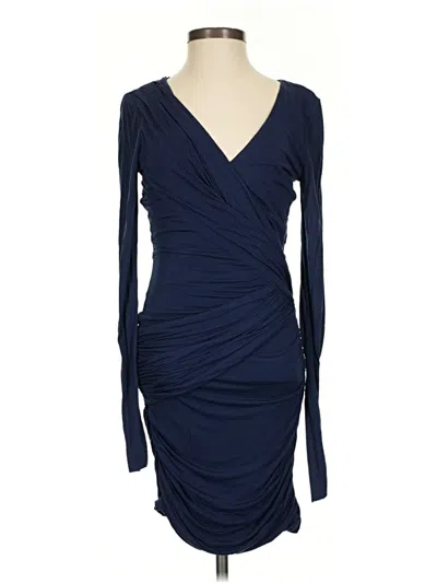 Pre-owned Bcbgmaxazria Cocktail Dress In Blue