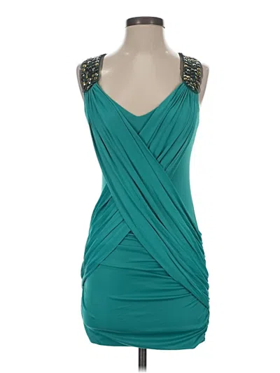 Pre-owned Bcbgmaxazria Cocktail Dress In Blue