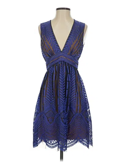 Pre-owned Bcbgmaxazria Cocktail Dress In Blue
