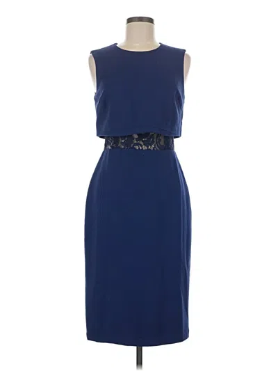 Pre-owned Bcbgmaxazria Cocktail Dress In Blue