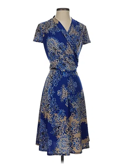 Pre-owned Bcbgmaxazria Cocktail Dress In Blue