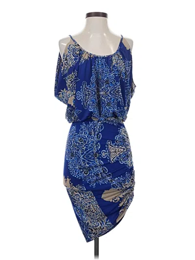 Pre-owned Bcbgmaxazria Cocktail Dress In Blue