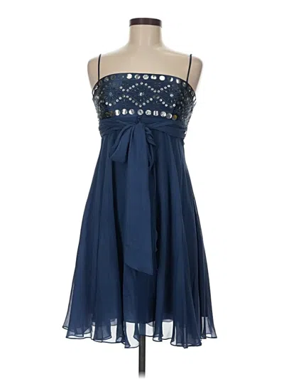 Pre-owned Bcbgmaxazria Cocktail Dress In Blue