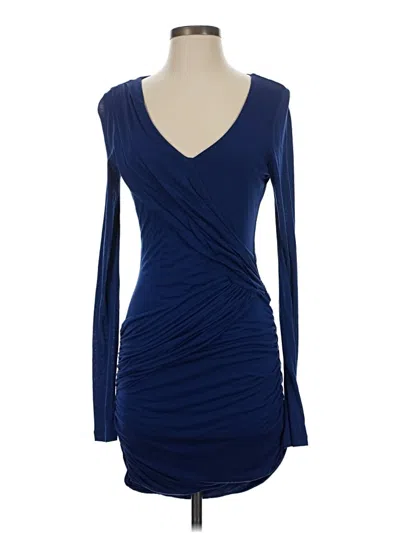 Pre-owned Bcbgmaxazria Cocktail Dress In Blue