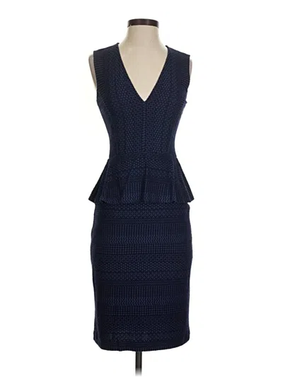 Pre-owned Bcbgmaxazria Cocktail Dress In Blue
