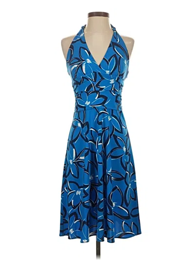 Pre-owned Bcbgmaxazria Cocktail Dress In Blue