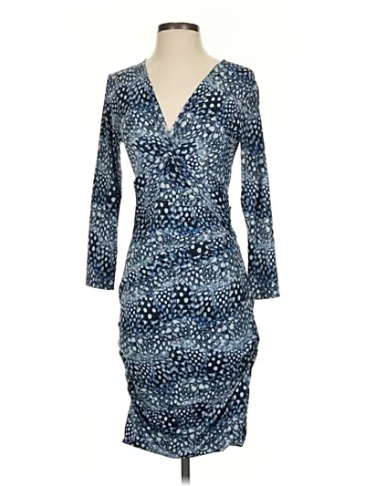 Pre-owned Bcbgmaxazria Cocktail Dress In Blue