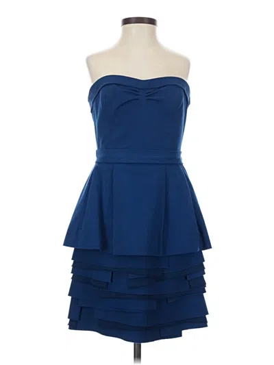 Pre-owned Bcbgmaxazria Cocktail Dress In Blue