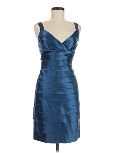 Pre-owned Bcbgmaxazria Cocktail Dress In Blue