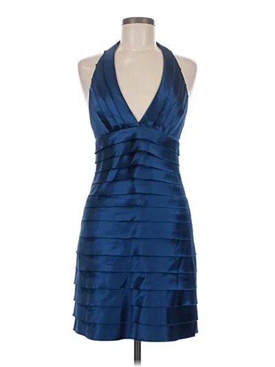 Pre-owned Bcbgmaxazria Cocktail Dress In Blue