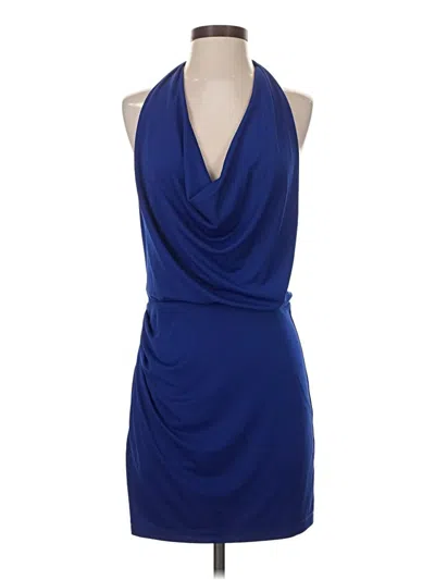 Pre-owned Bcbgmaxazria Cocktail Dress In Blue