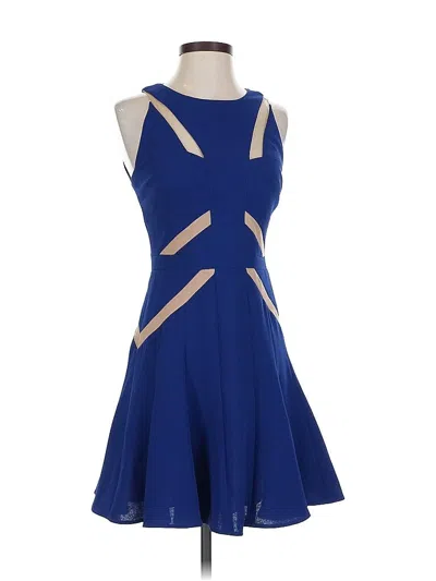 Pre-owned Bcbgmaxazria Cocktail Dress In Blue