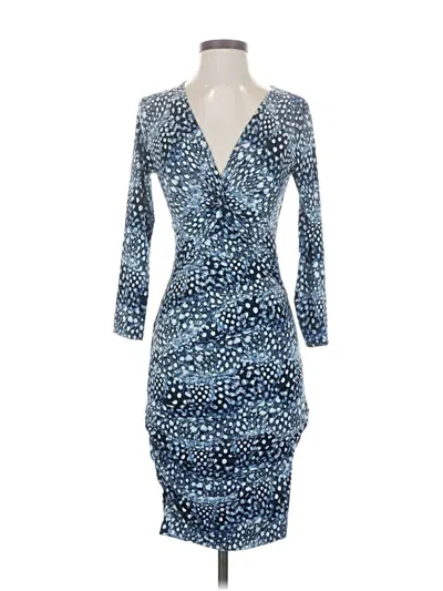 Pre-owned Bcbgmaxazria Cocktail Dress In Blue