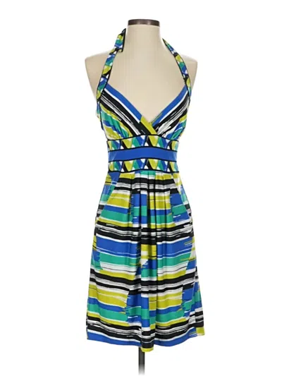 Pre-owned Bcbgmaxazria Cocktail Dress In Blue