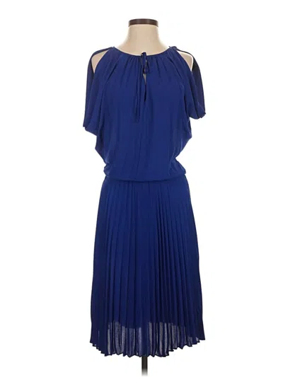 Pre-owned Bcbgmaxazria Cocktail Dress In Blue