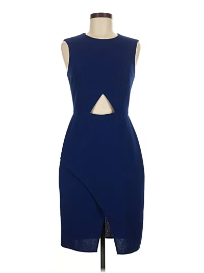 Pre-owned Bcbgmaxazria Cocktail Dress In Blue