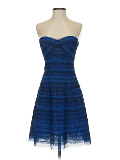 Pre-owned Bcbgmaxazria Cocktail Dress In Blue