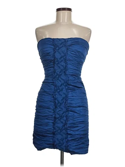 Pre-owned Bcbgmaxazria Cocktail Dress In Blue