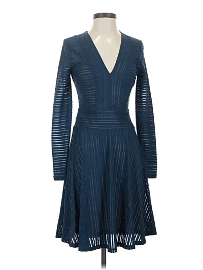 Pre-owned Bcbgmaxazria Cocktail Dress In Blue
