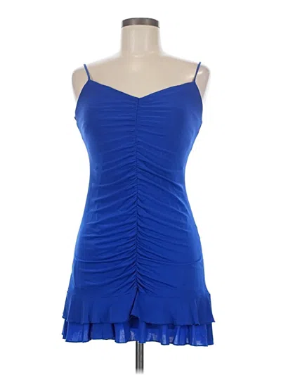 Pre-owned Bcbgmaxazria Cocktail Dress In Blue
