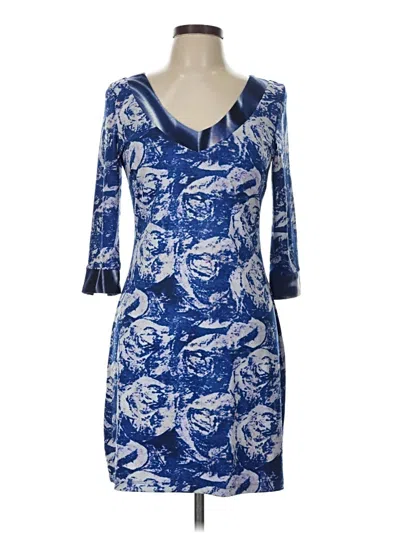 Pre-owned Bcbgmaxazria Cocktail Dress In Blue