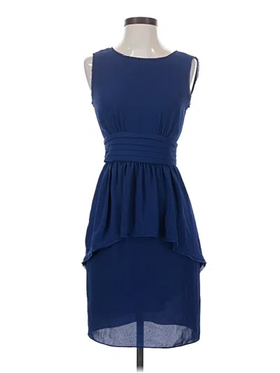 Pre-owned Bcbgmaxazria Cocktail Dress In Blue