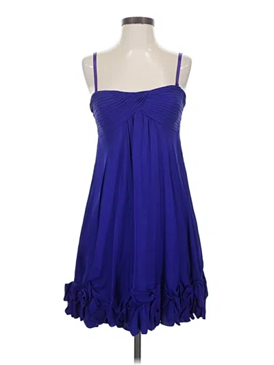 Pre-owned Bcbgmaxazria Cocktail Dress In Blue